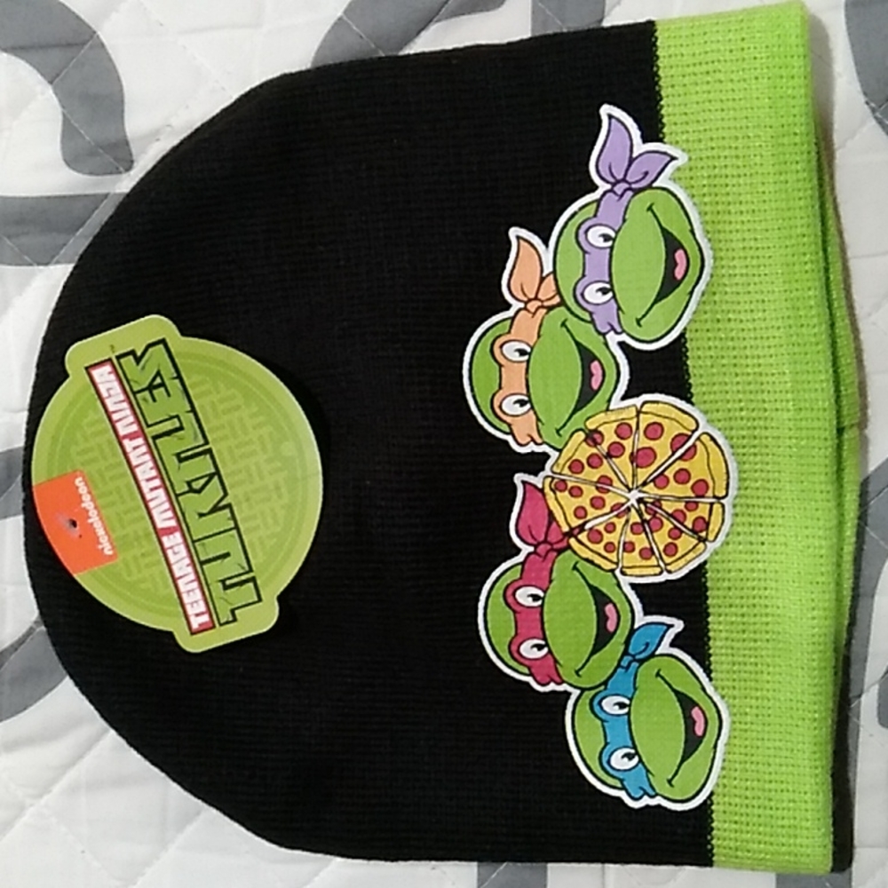 Teenage Mutant Turtles Beanie pizza TMNT Beanie hat toboggan